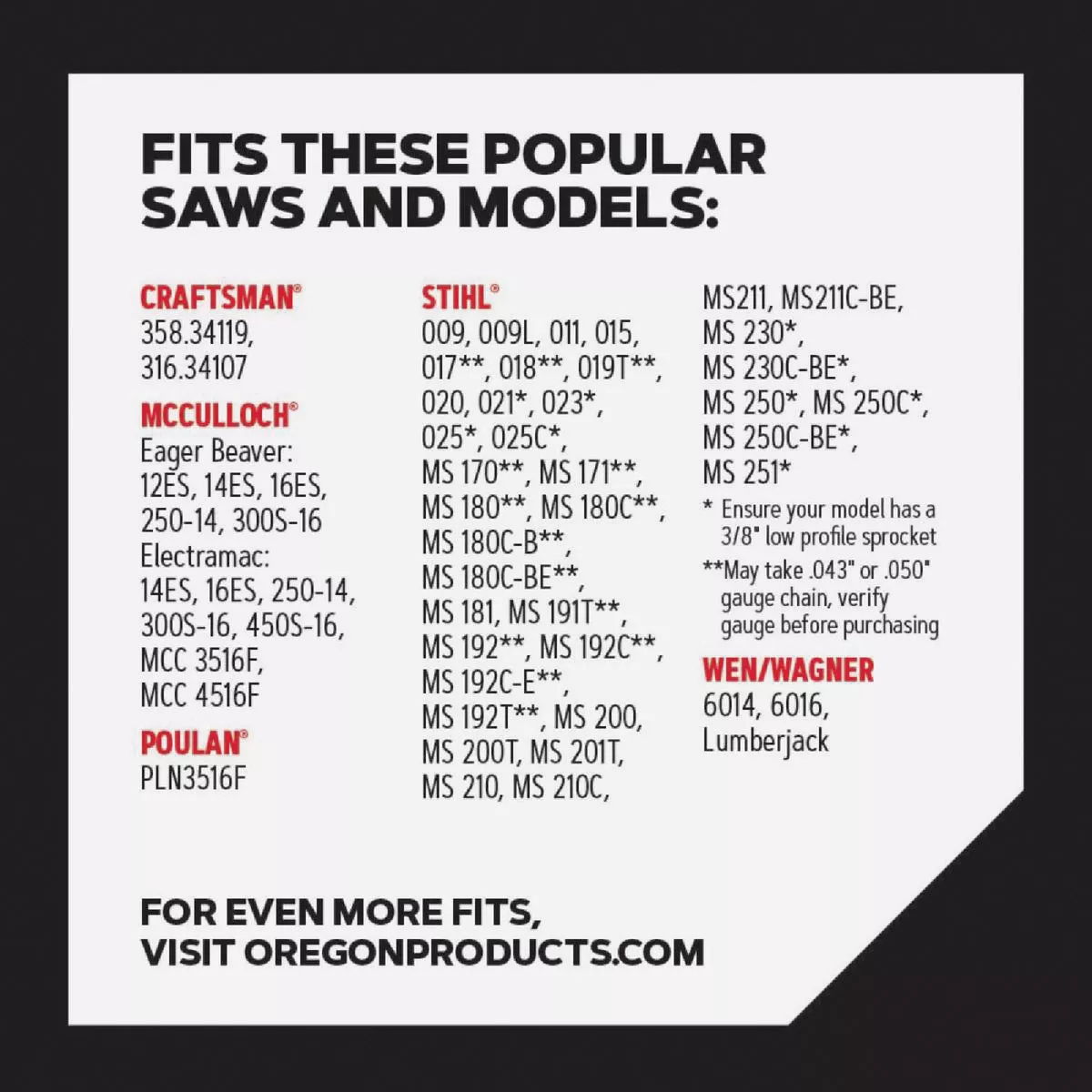 Oregon S55 AdvanceCut Chainsaw Chain for 16-Inch Bar -55 Drive Links fits McCulloch, Stihl, Wagner and more - photo 9