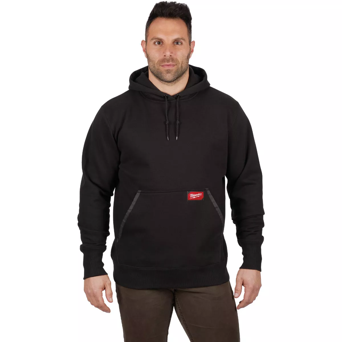 Milwaukee 2XL Black Heavy-Duty Pullover Hooded Sweatshirt - photo 2