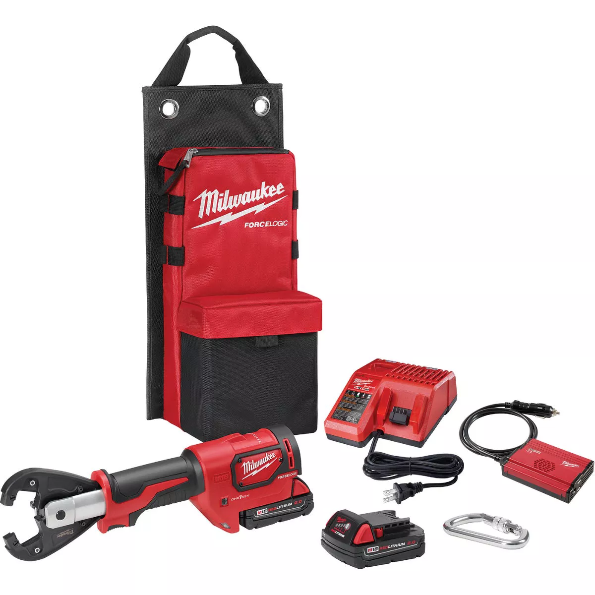 Milwaukee M18 Force Logic 18V Lithium-Ion Brushless 6T Cordless Utility Crimper Kit with Kearney Grooves