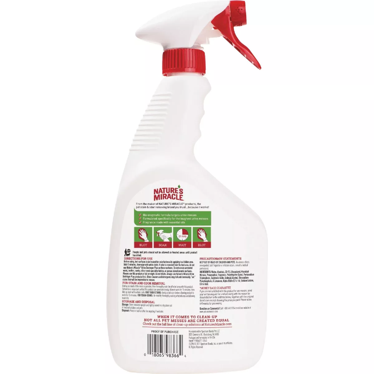 Nature's Miracle 32 Oz. Ready To Use Dog Urine Destroyer Plus - photo 2