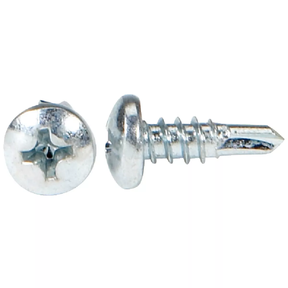 Hillman #8 - 18 x 1/2 In. Phillips Pan Head Self-Drilling Sheet Metal Screw (100 Ct.)