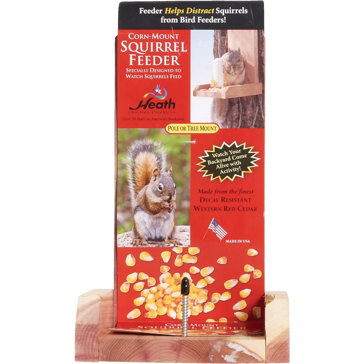 Heath Western Pine Platform 10-1/2 In. Squirrel Feeder - photo 3
