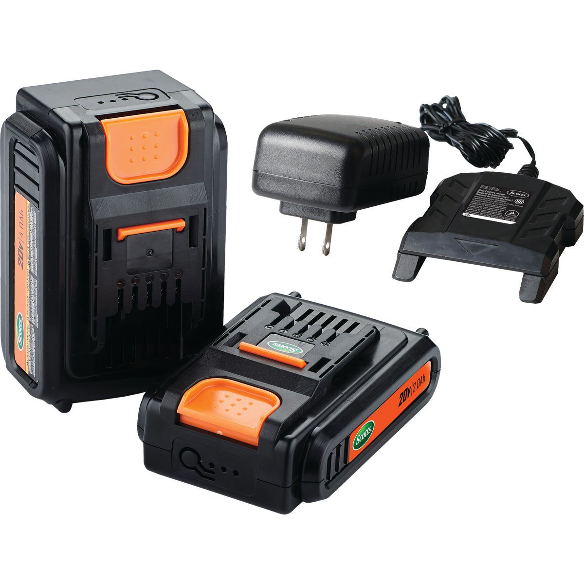 Scotts 20 volt 2 0 ah replacement battery with charger pack do it best