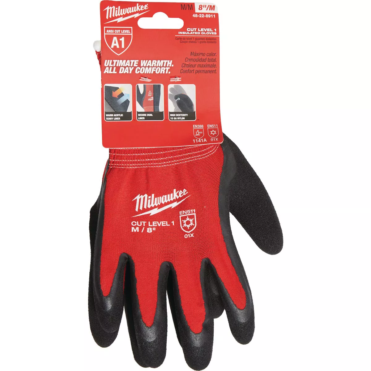 Milwaukee Unisex Medium Latex Coated Cut Level 1 Insulated Work Glove - photo 2