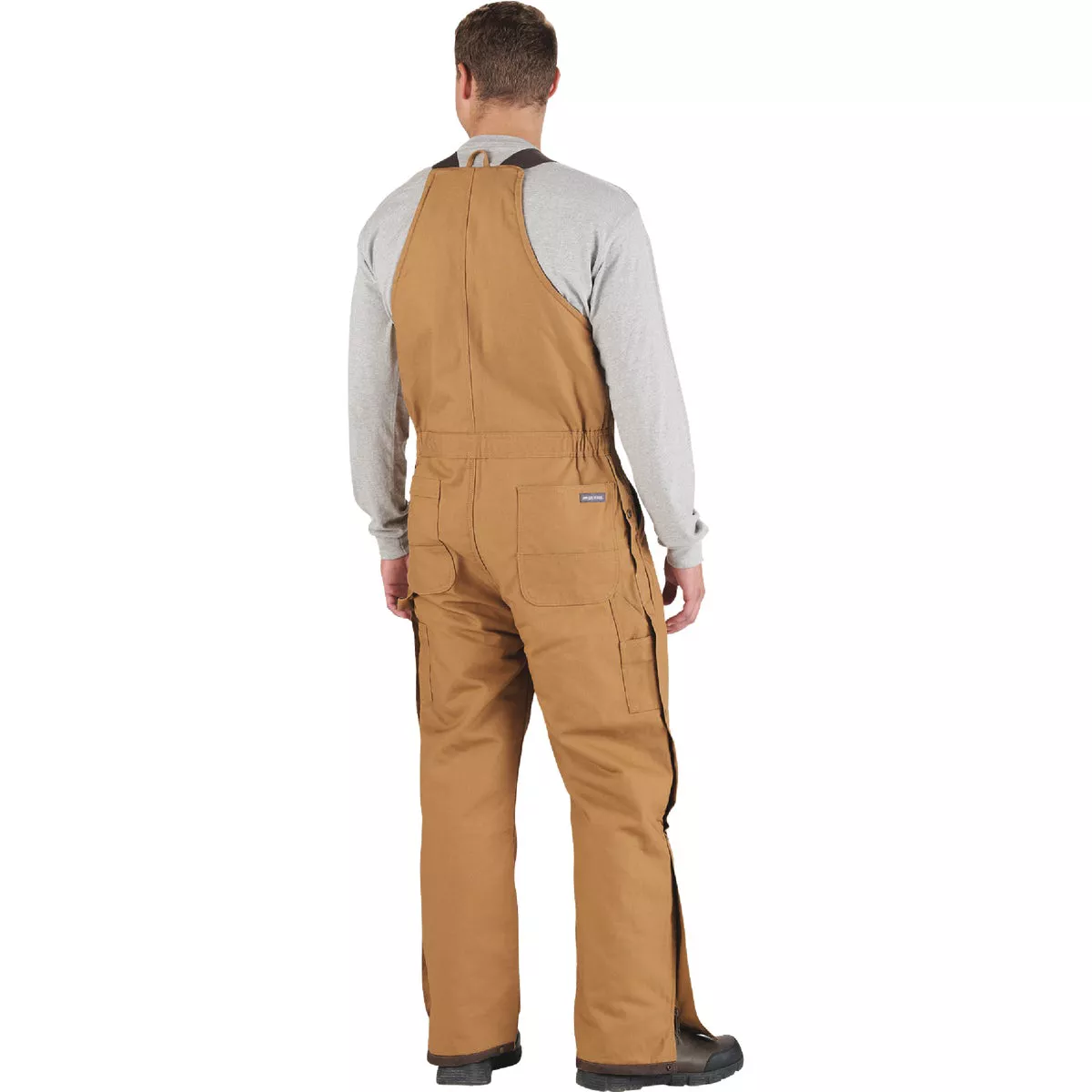 Berne Men's Large Brown Duck Heritage Insulated Bib Overalls - photo 2