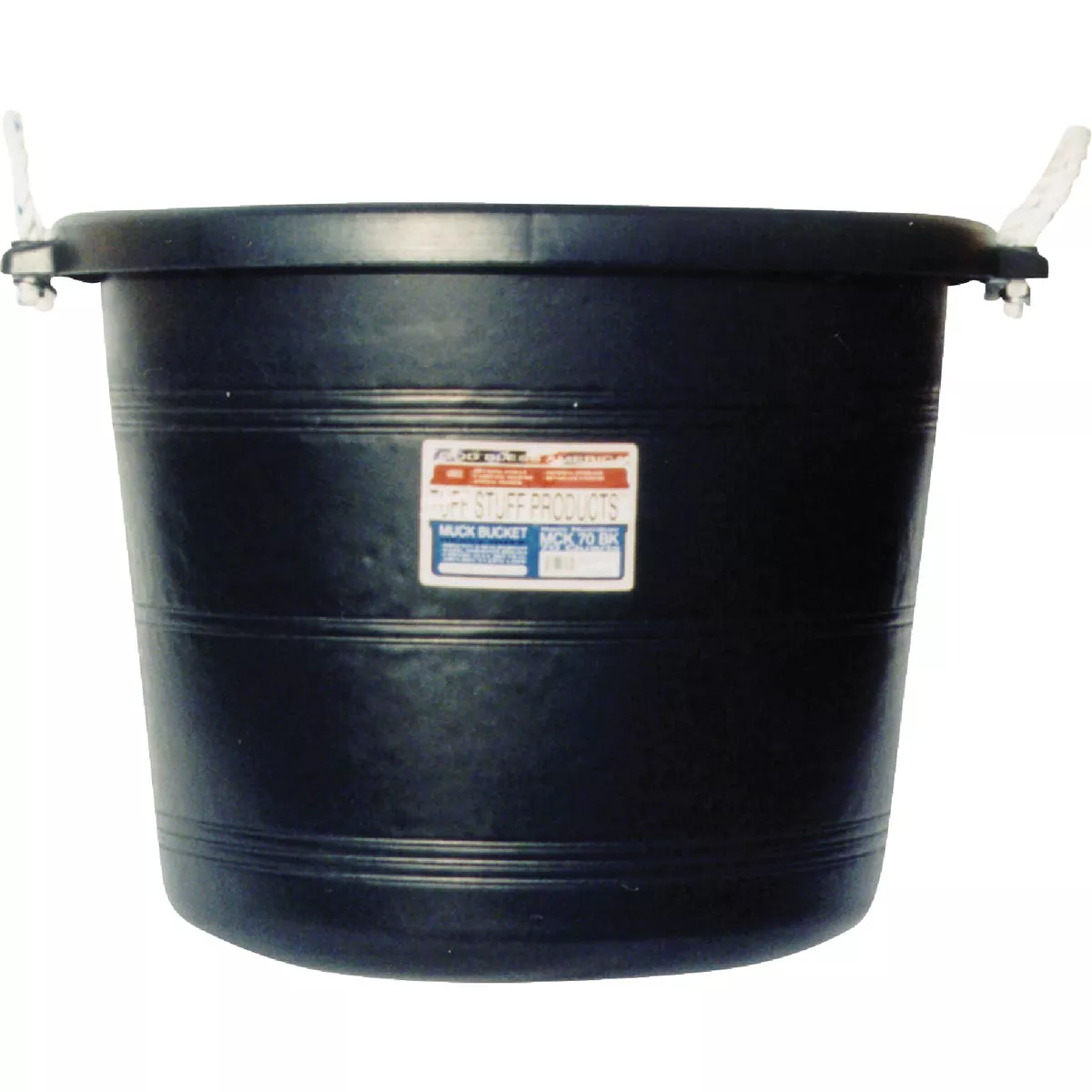 Tuff Stuff 70 Qt. Black Muck Bucket
