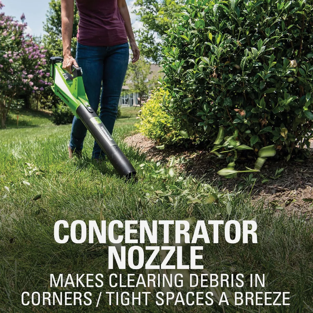 Greenworks 24V 450 CFM 110 MPH Cordless Brushless Handheld Leaf Blower with 4.0 Ah Battery & Charger - photo 8