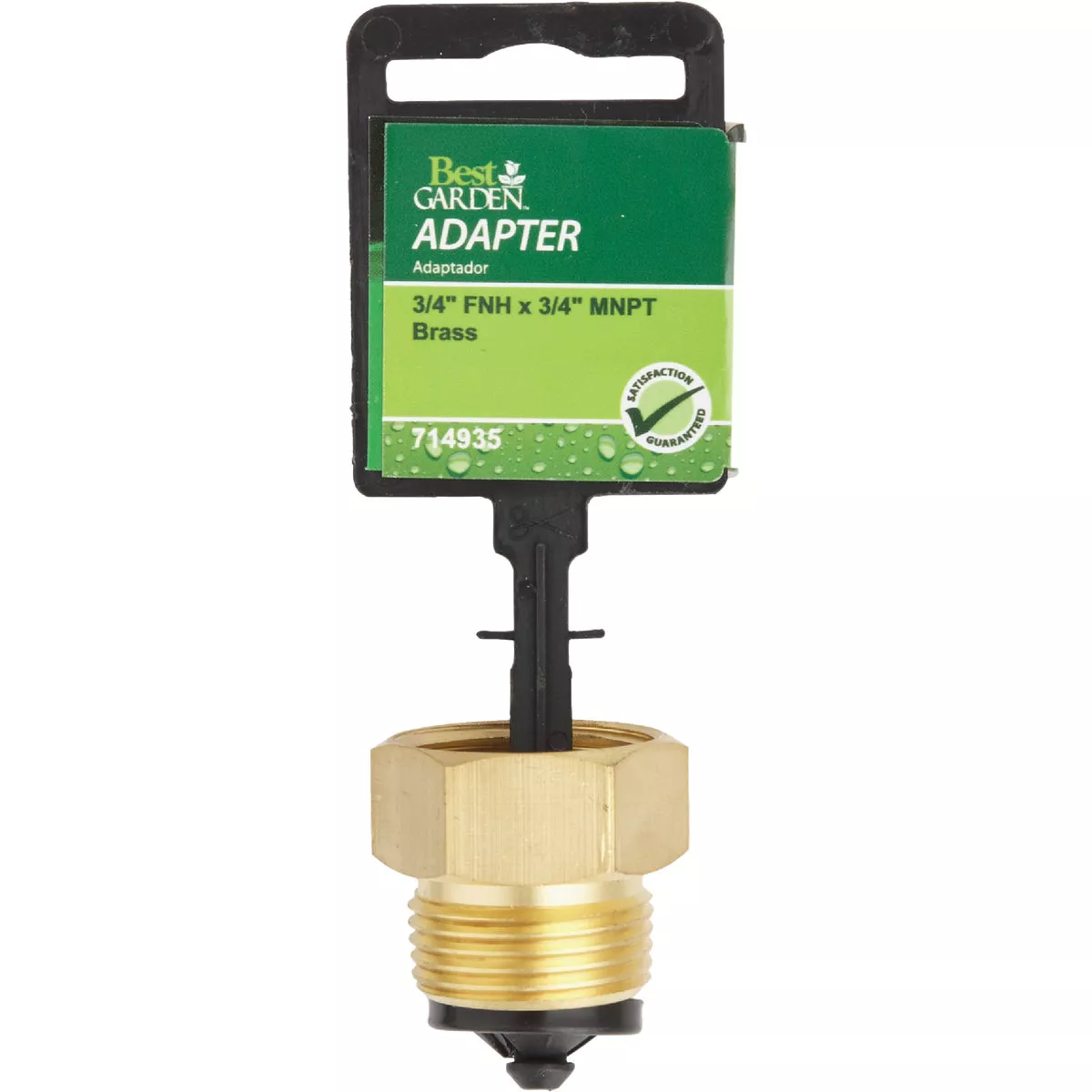 Best Garden 3/4 In. FHT x 3/4 In MPT Brass Non-Swivel Hose Connector - photo 2