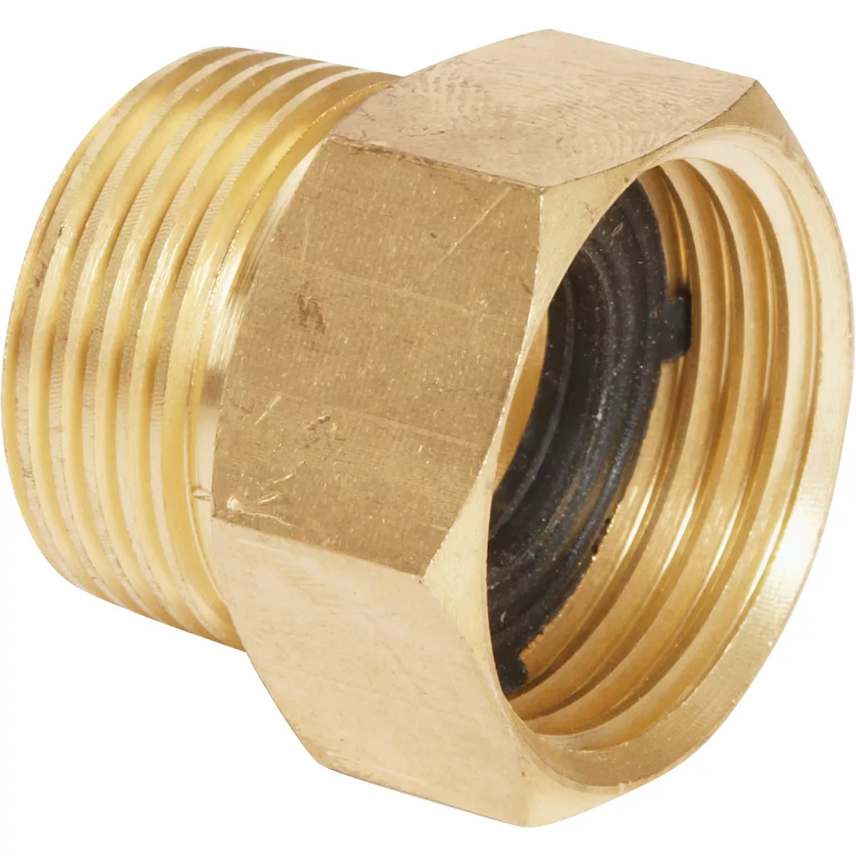 Best Garden 3/4 In. FHT x 3/4 In MPT Brass Non-Swivel Hose Connector - photo 3