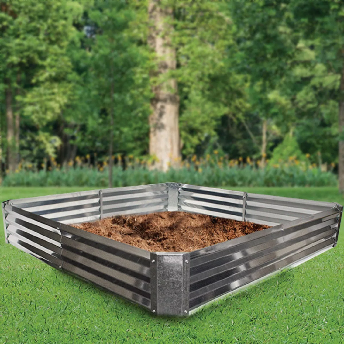 Dalen 4 Ft. x 4 Ft. Galvanized Steel Rustic Raised Bed Garden | Do it Best