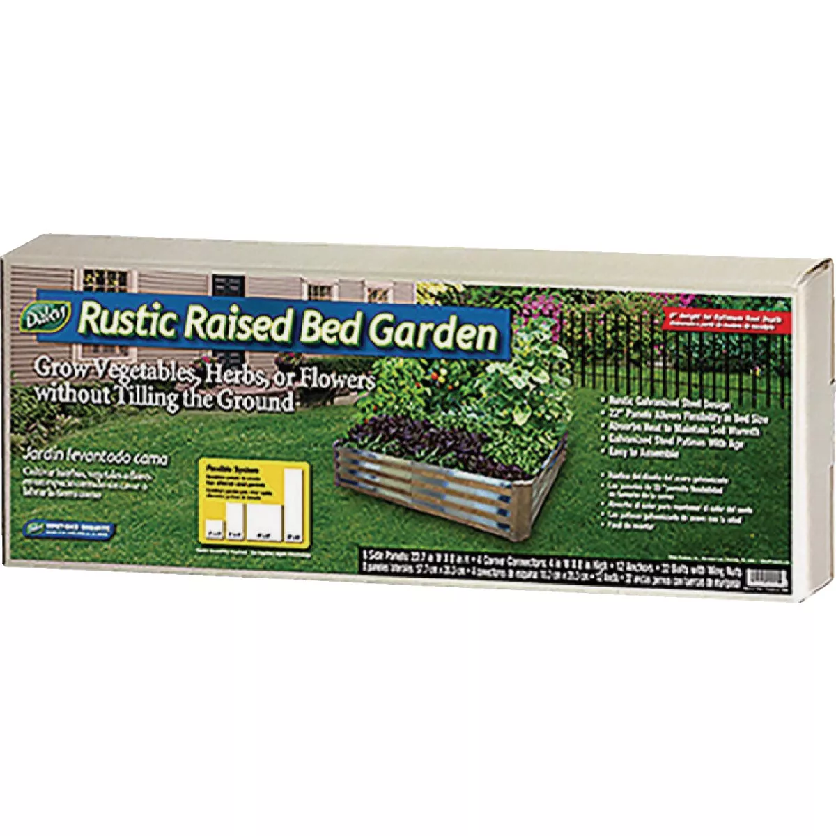 Dalen 4 Ft. x 4 Ft. Galvanized Steel Rustic Raised Bed Garden - photo 3