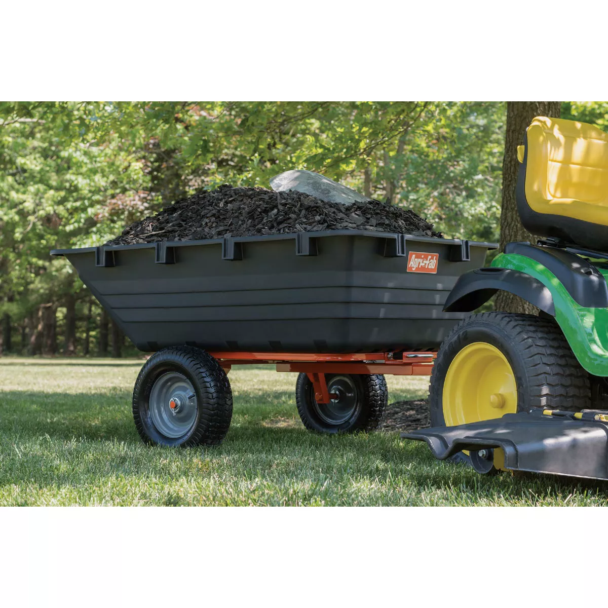 Agri-Fab 18 Cu ft. 1,000 Lb. Poly Swivel Steel Tow-Behind Dump Cart - photo 6