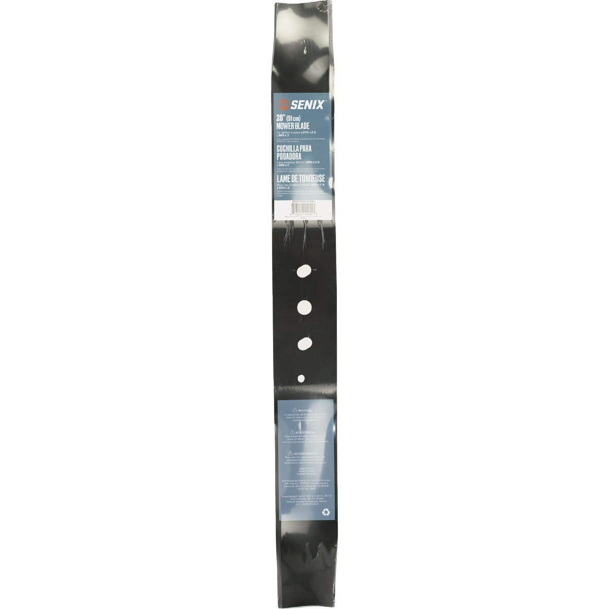 Senix 20 In. Mower Blade For LSPGL2 & LSPGL3 Gas Powered Lawn Mowers