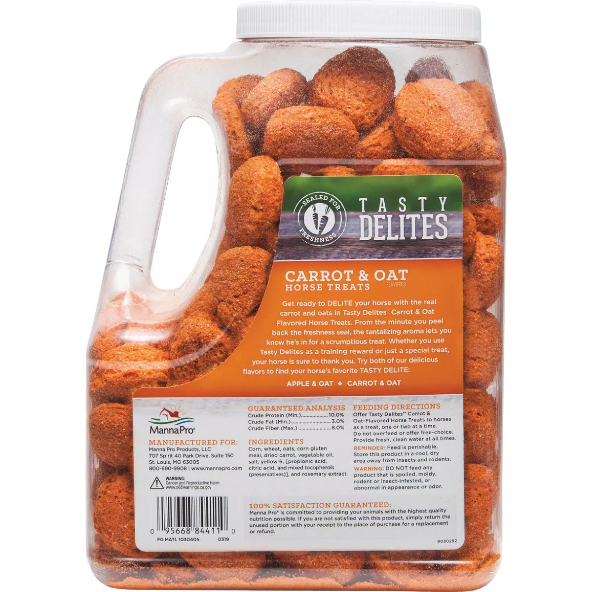 Manna Pro Tasty Delites 4 Lb. Carrot Flavored Horse Treat - photo 2