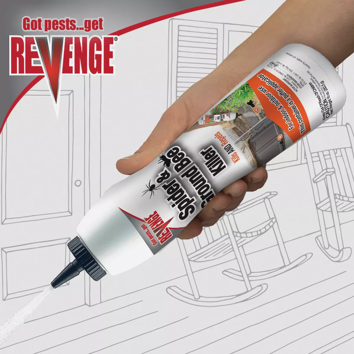 REVENGE 10 Oz. Ready To Use Powder Ground Bee & Spider Killer - photo 5