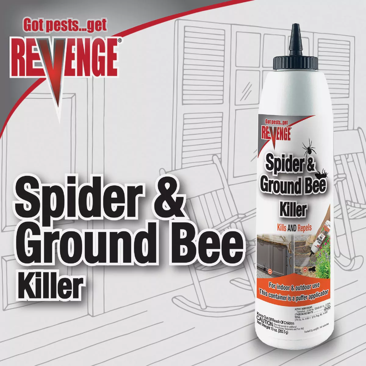 REVENGE 10 Oz. Ready To Use Powder Ground Bee & Spider Killer - photo 6