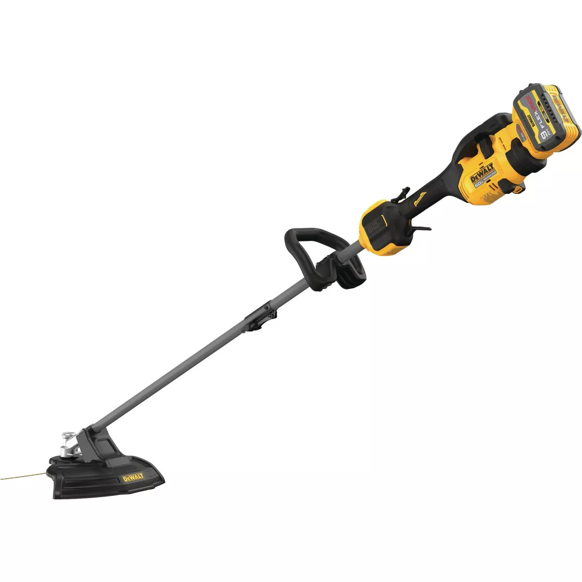 DEWALT FLEXVOLT 60V MAX Brushless Attachment Capable Cordless String Trimmer Kit with FLEXVOLT 3.0 Ah Battery & Charger