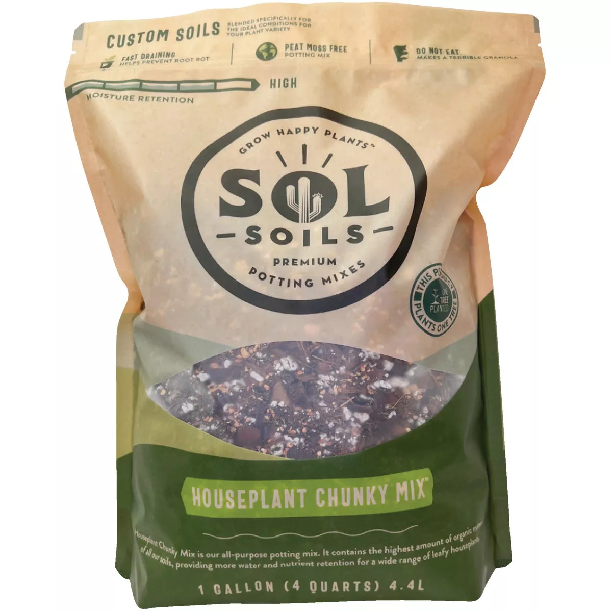 Sol Soils 4 Qt. Houseplant Chunky Mix