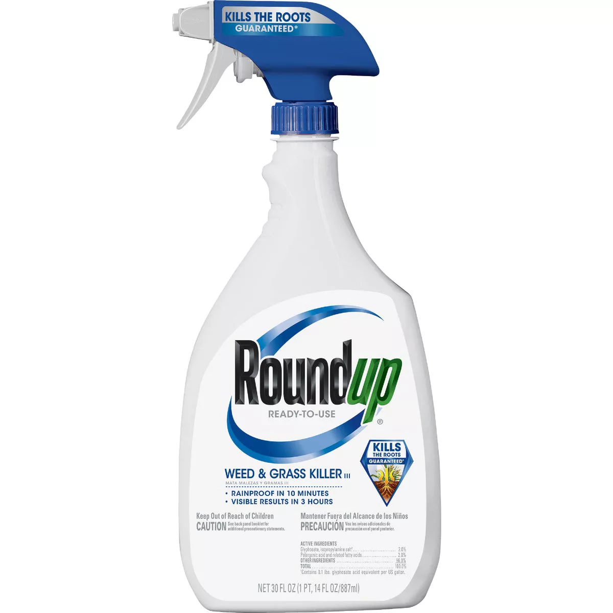 Roundup 30 Oz. Ready-To-Use Trigger Spray Weed & Grass Killer III