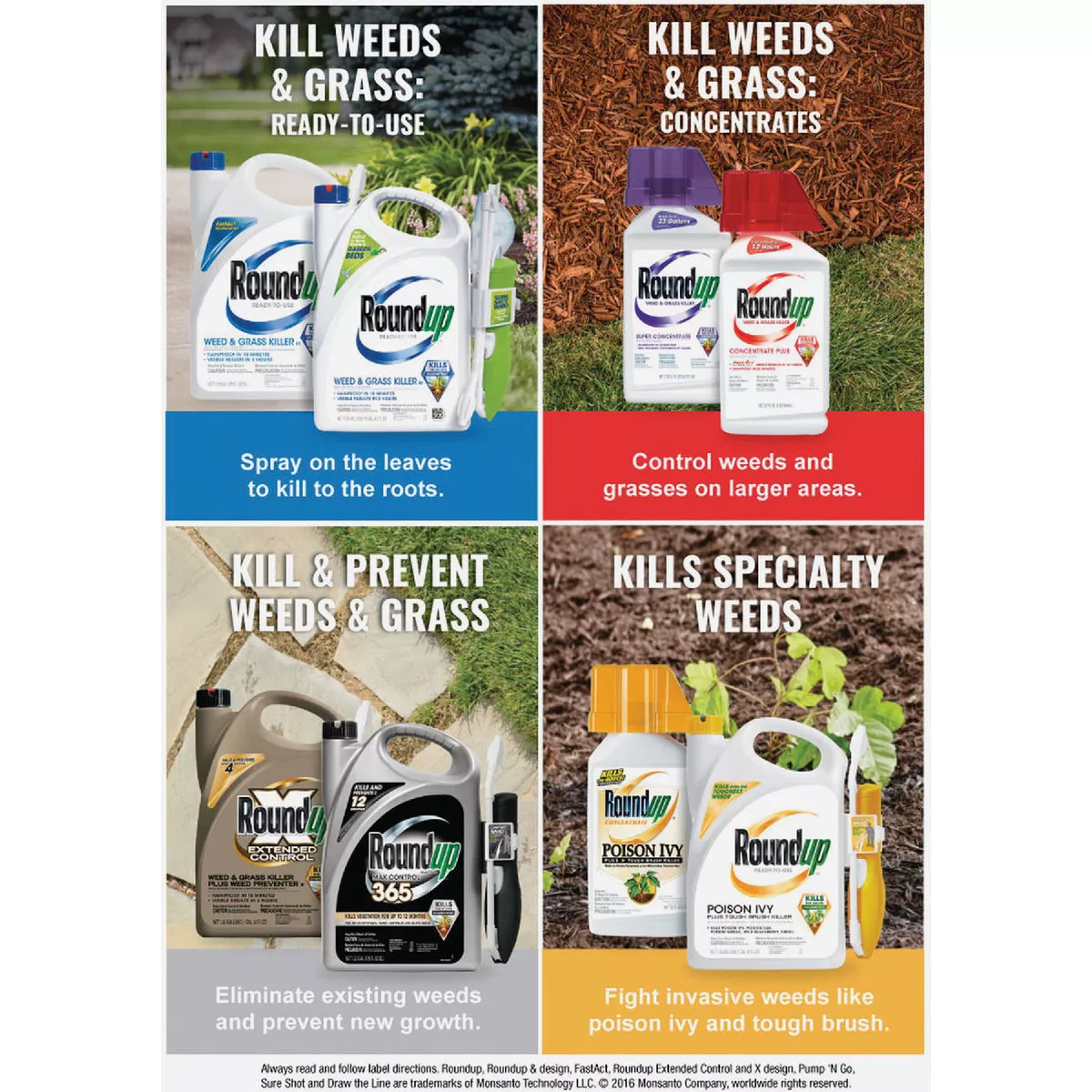 Roundup 1 Gal. Ready-To-Use Trigger Spray Weed & Grass Killer III - photo 2