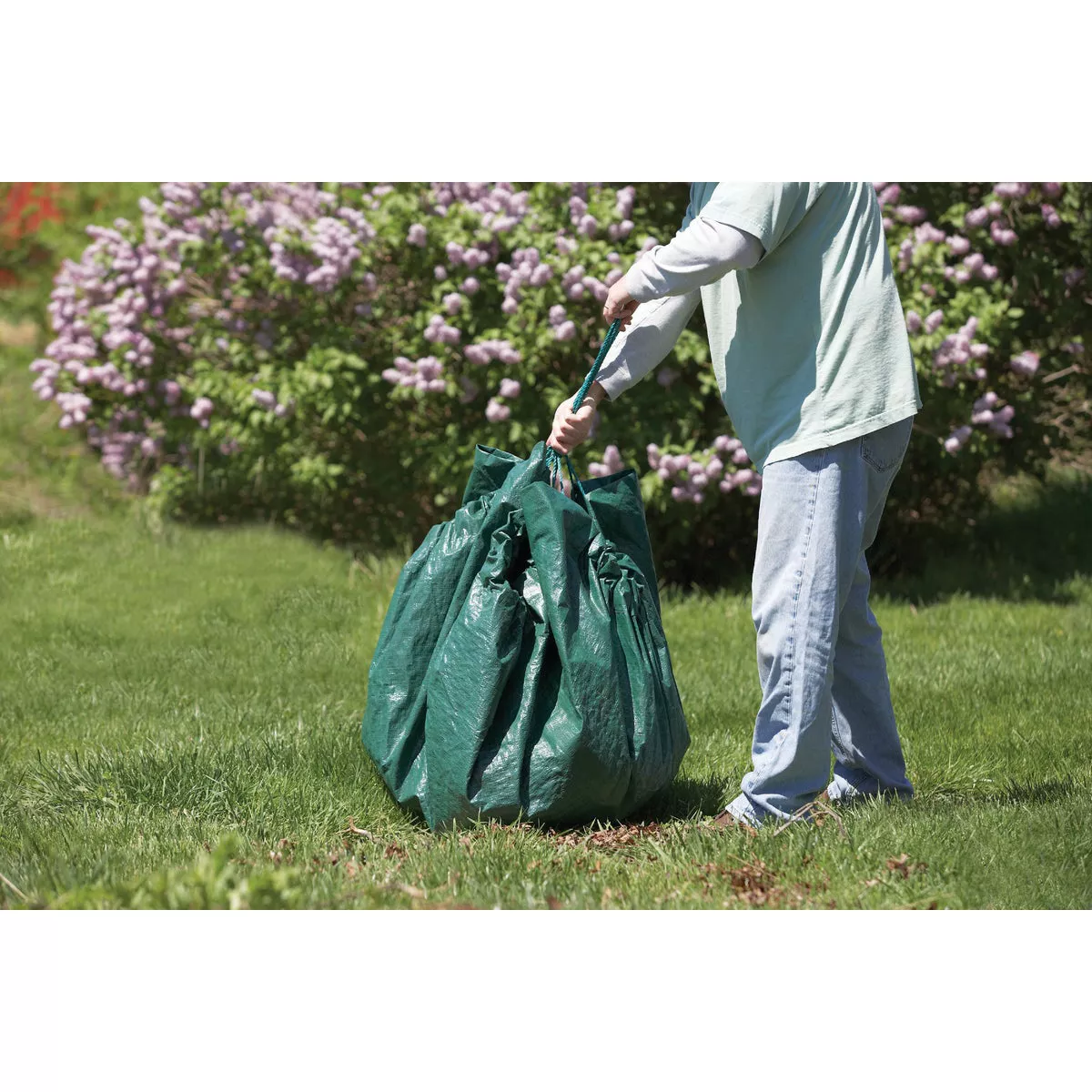 Do it Best 6 Ft. x 6 Ft. Poly Fabric Green Lawn Cleanup Tarp - photo 3
