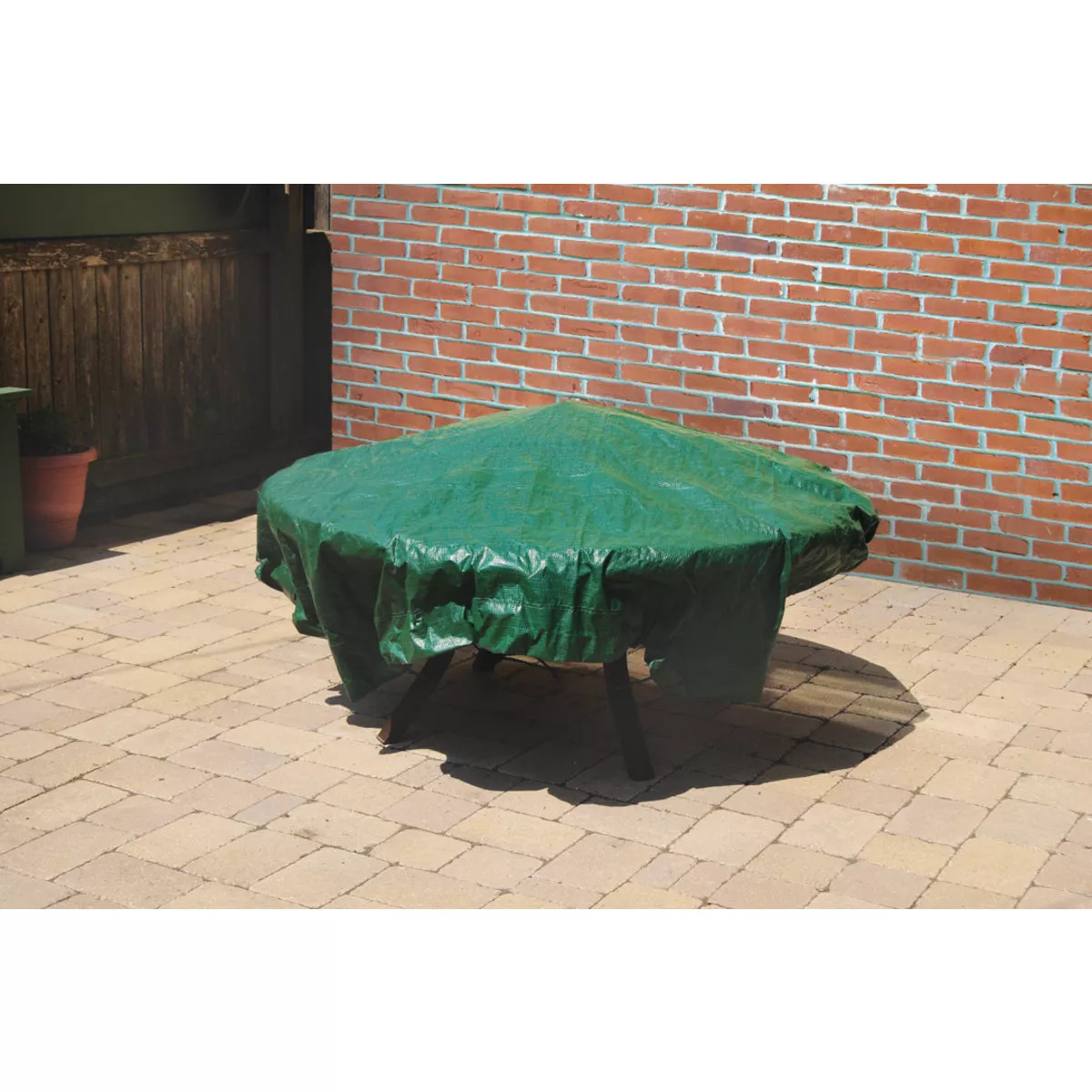Do it Best 6 Ft. x 6 Ft. Poly Fabric Green Lawn Cleanup Tarp - photo 5