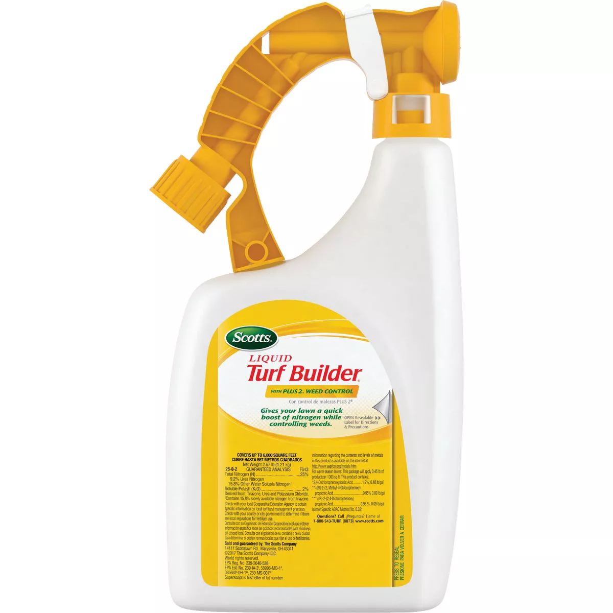 Scotts Turf Builder Weed & Feed 32 Oz. 6000 Sq. Ft. Liquid Lawn Fertilizer with Plus 2 Weed Control - photo 5