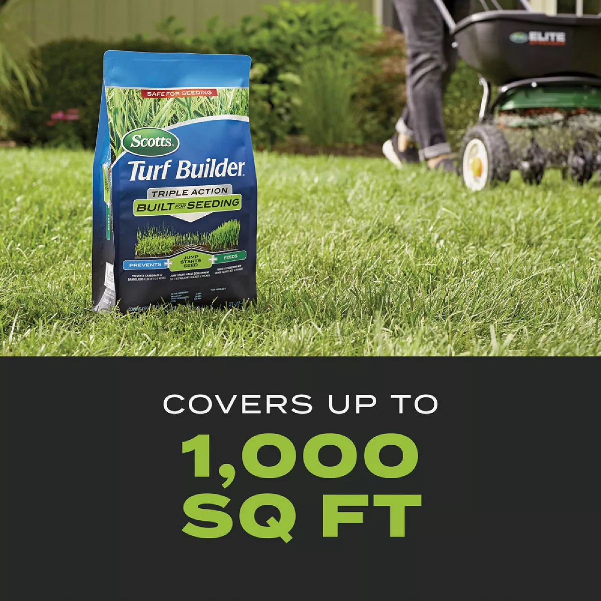 Scotts Turf Builder 4.3 Lb. 1000 Sq. Ft. Triple Action Built For Seeding - photo 6