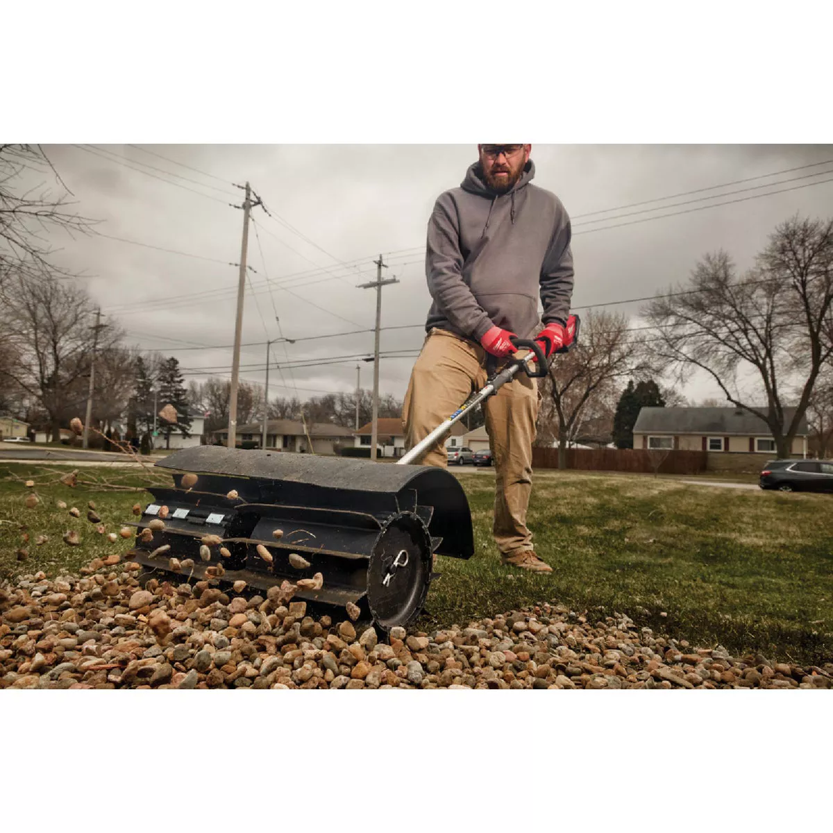 Milwaukee M18 FUEL Rubber Broom Attachment for QUIK-LOK Attachment System - photo 5