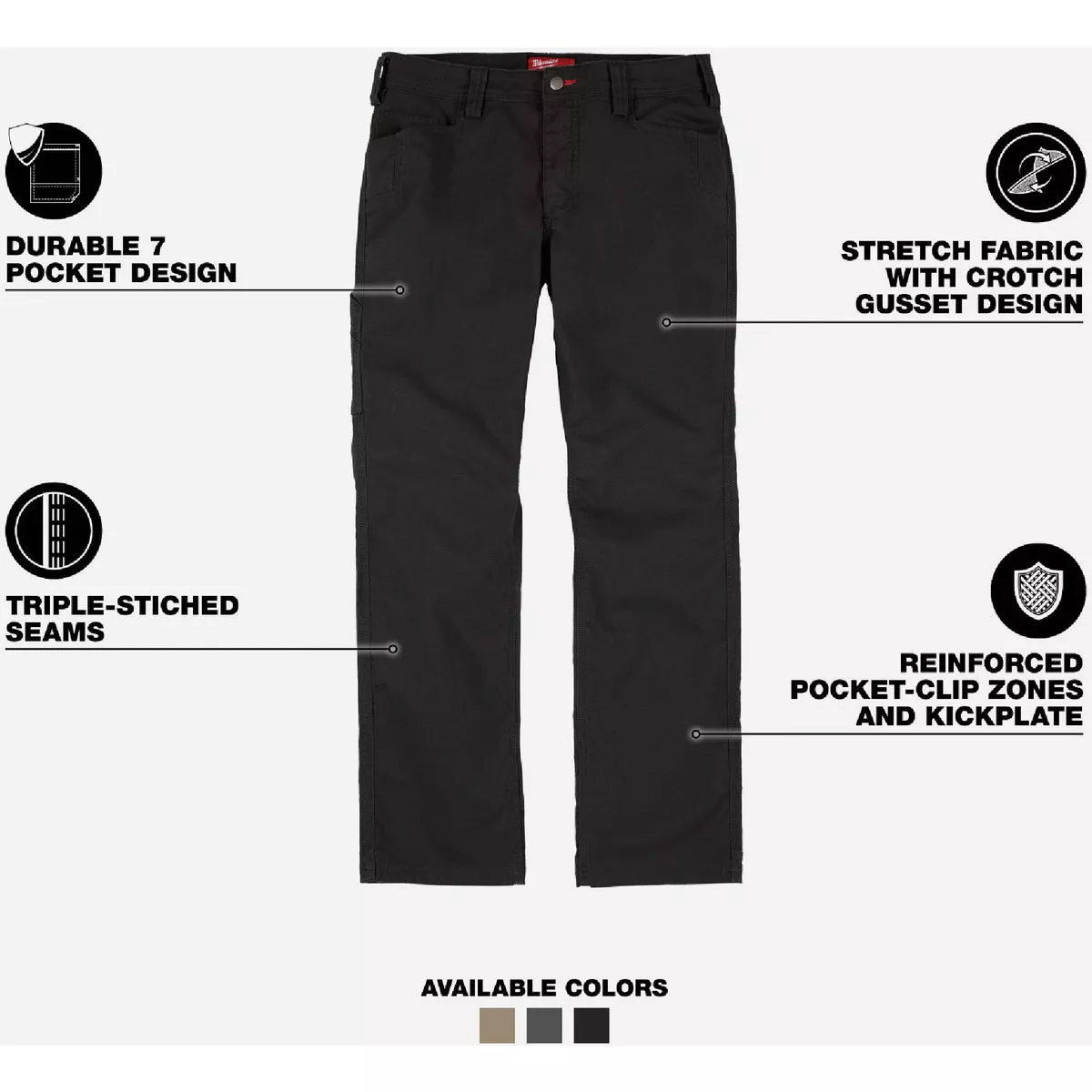 Milwaukee Black 38 x 30 Work Pants - photo 2