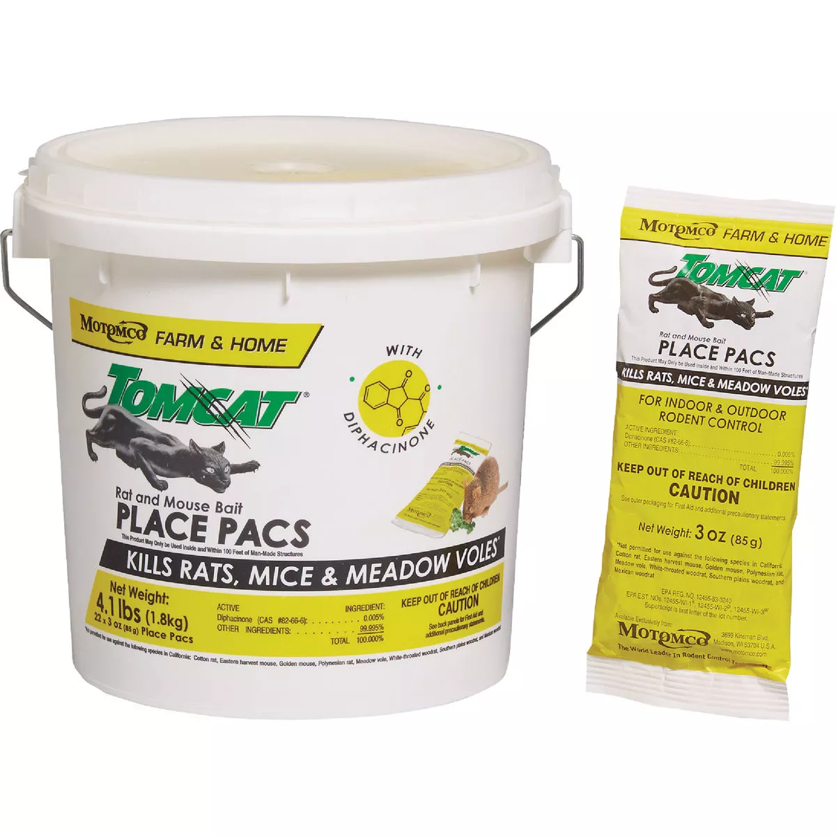 Tomcat 3 Oz. Rat & Mouse Bait Place Pacs (22-Pack) - photo 2