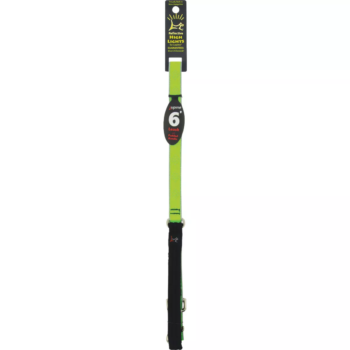 Lupine 3/4 In. x 6 Ft. Reflective Green Diamond Dog Leash