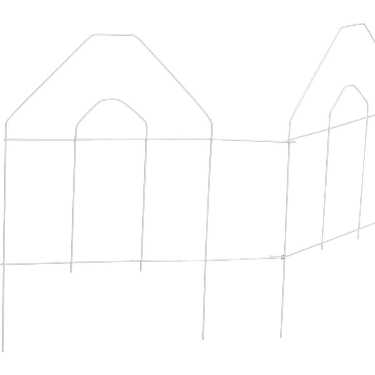 Best Garden 8 Ft. White Galvanized Wire Folding Fence - photo 3