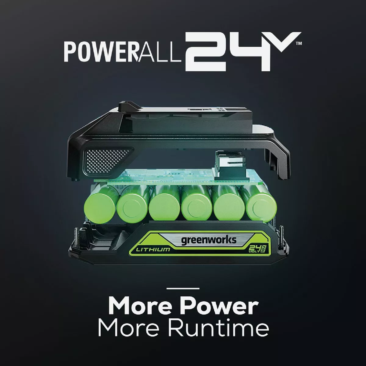 Greenworks 24V 4.0 Ah USB Battery - photo 6