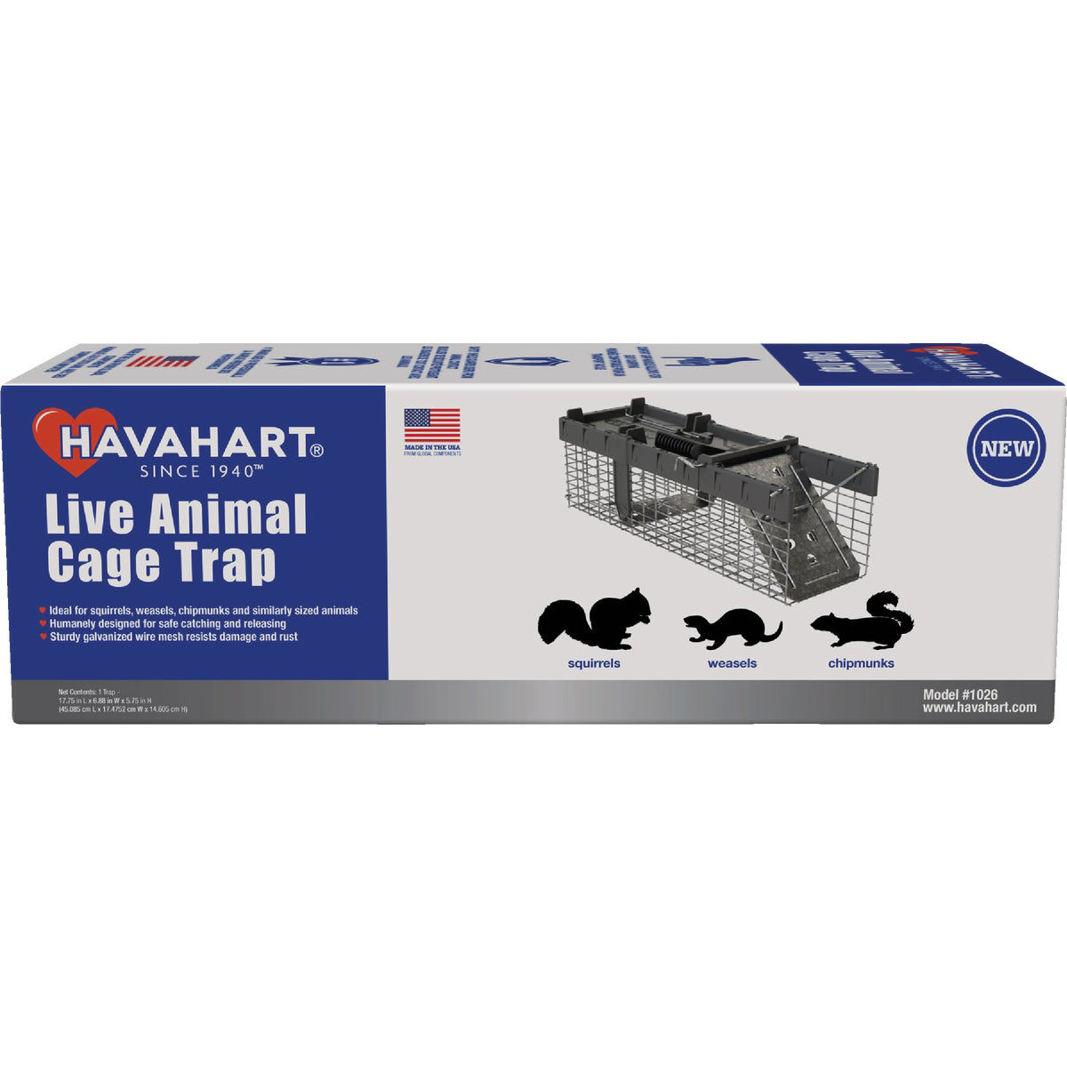 Havahart Galvanized Wire Mesh 17.75 In. 1-Door Small Live Animal