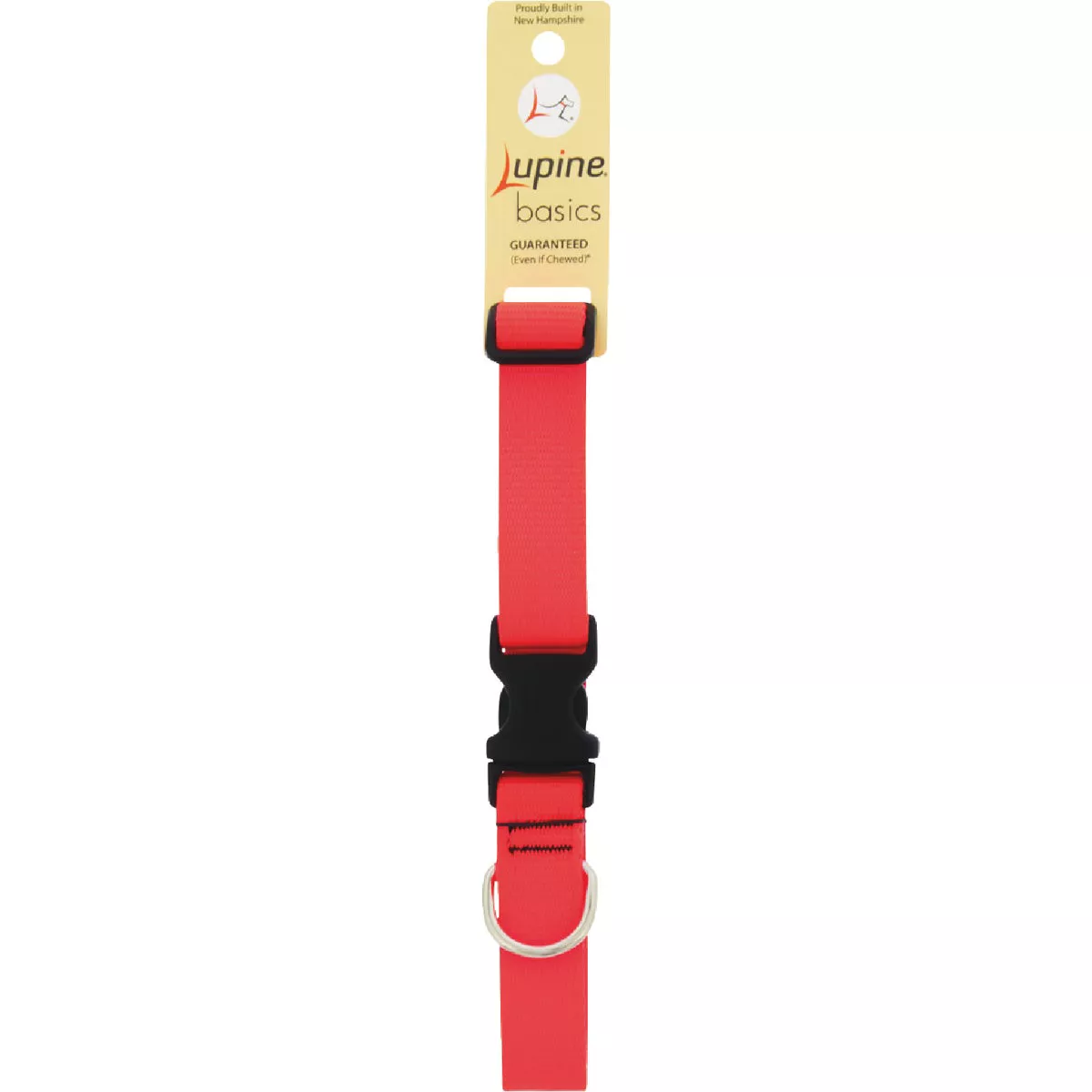 Lupine 1 In. Traditional Solid Blaze Orange 12 to 20 In. Adjustable Collar