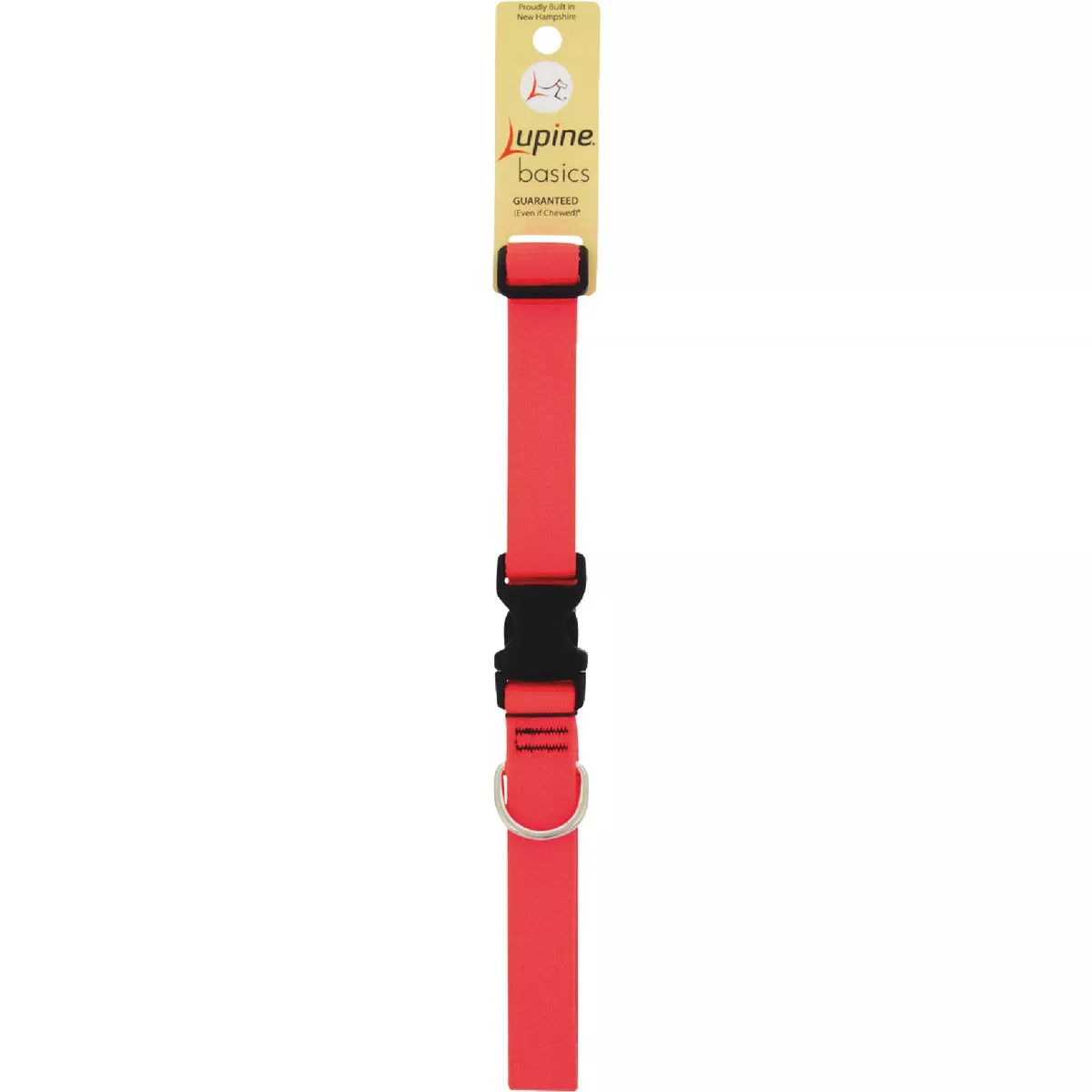 Lupine 1 In. Traditional Solid Blaze Orange 16 to 28 In. Adjustable Collar