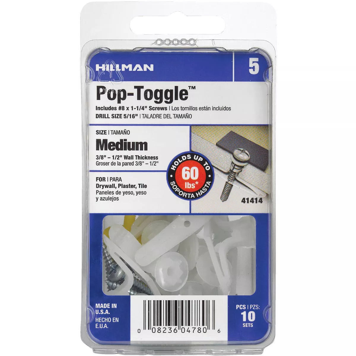 Hillman 3/8 In. Medium Yellow Plastic Anchor (10-Count) - photo 3
