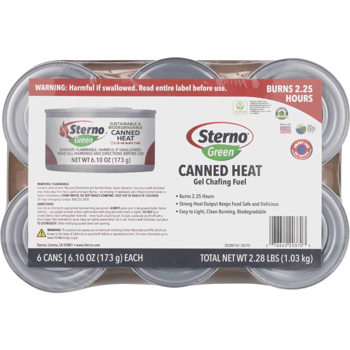Sterno Canned Heat 6.10 Oz. Gel Chafing Fuel (6Pack) Do it Best