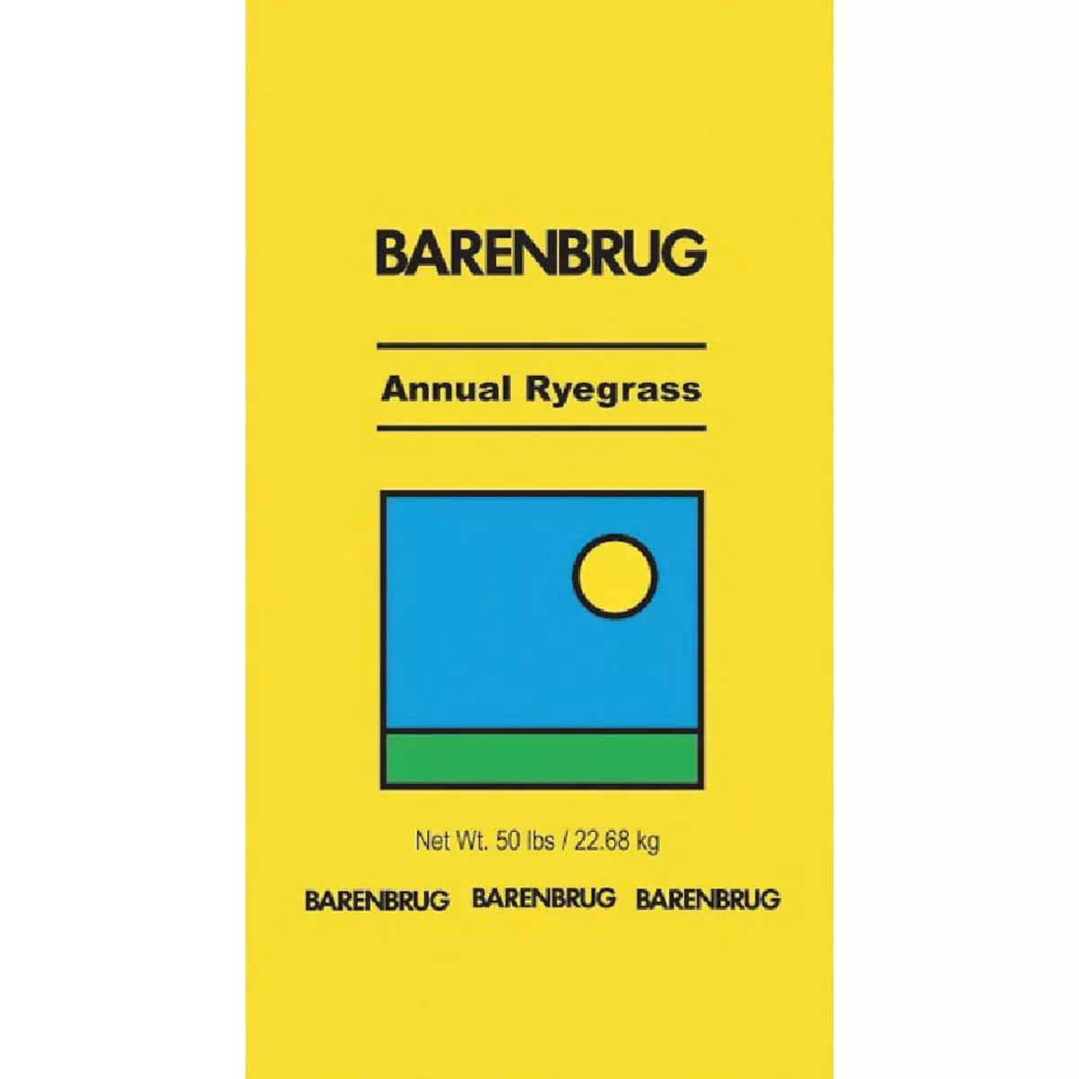 Barenbrug 50 Lb. 6250 Sq. Ft. Coverage 100% Annual Ryegrass Grass Seed