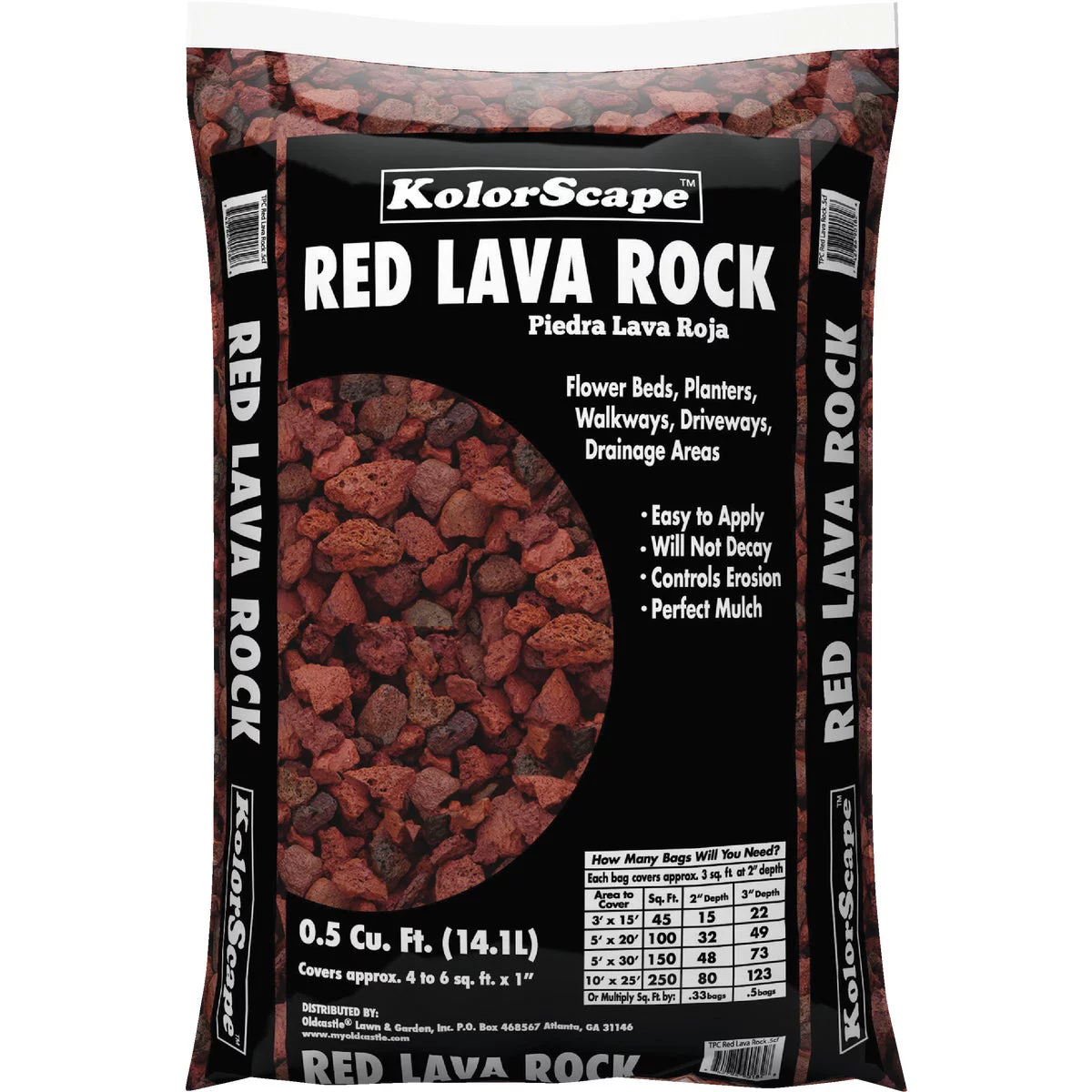 Quikrete Red lava rock