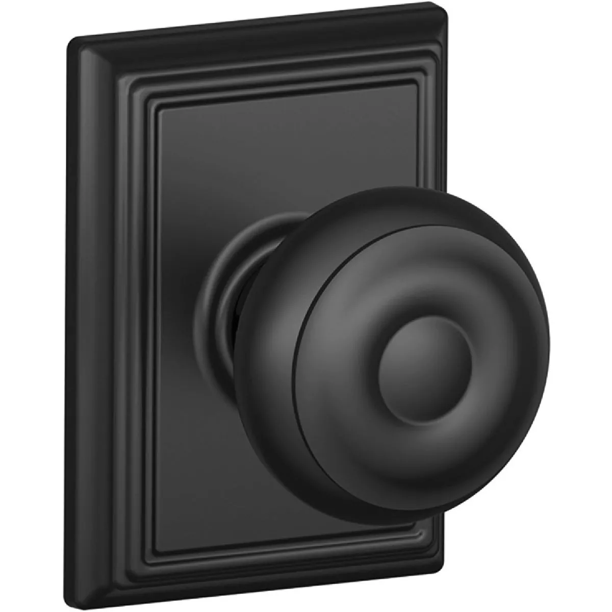 Georgian Knob Passage x Addison Rose - Matte Black