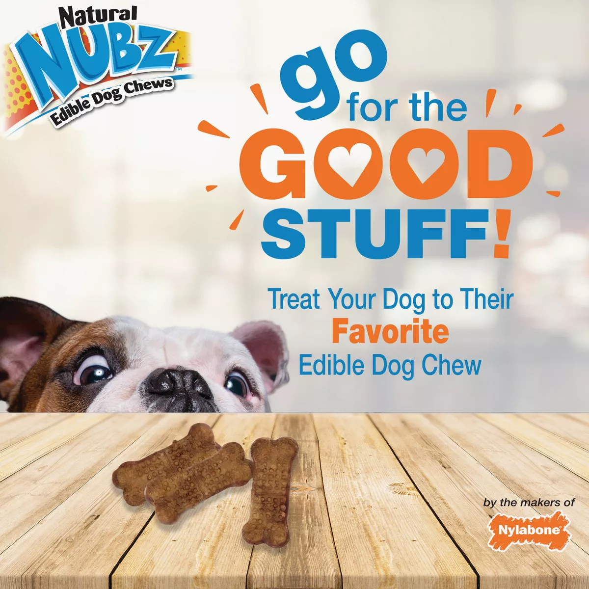 Nylabone Natural Nubz Bully Stick Grain Free Dog Treat Chew (36-Pack) - photo 3