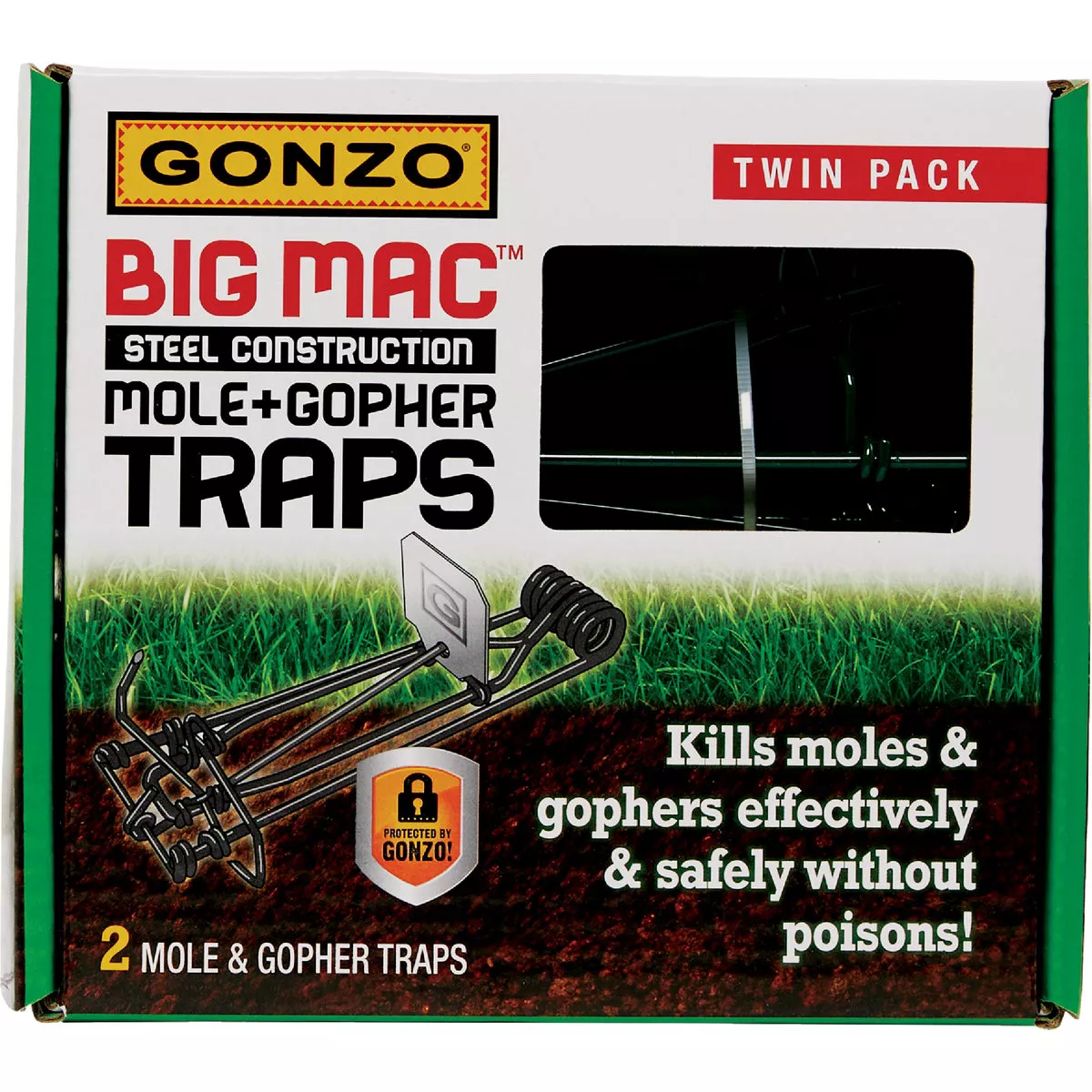 Gonzo Big Mac Steel Wire Mechanical Gopher Trap (2-Pack) - photo 2