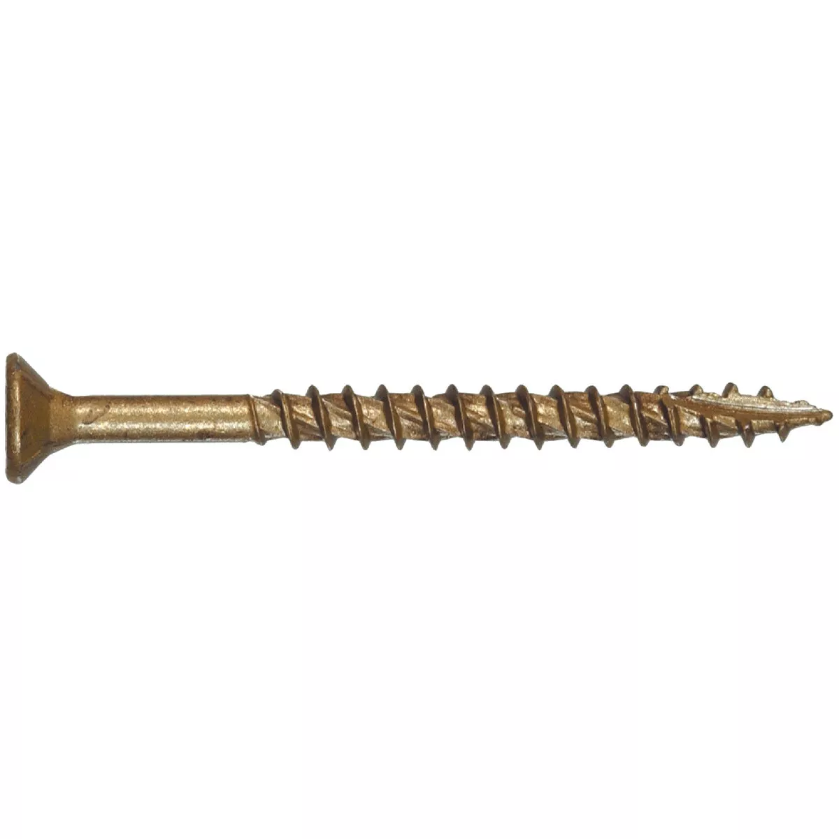Hillman Power Pro #8 x 1-3/4 In. Bronze Ceramic Flat Head Star Exterior Wood Screw (4000 Ct., 1/4 Keg)