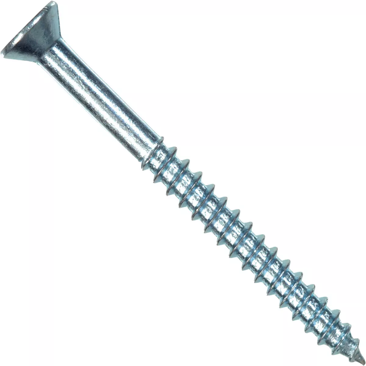 Hillman #8 x 2-1/2 In. Flat Head Phillips Zinc Wood Screw (100 Ct.)