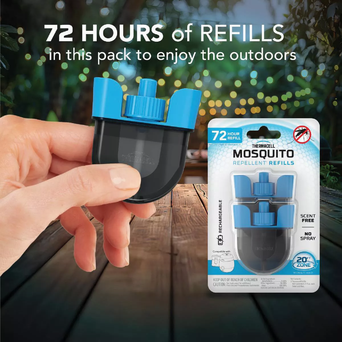 Thermacell 36 Hr. Rechargeable Mosquito Repellent Refill (2-Pack) - photo 4
