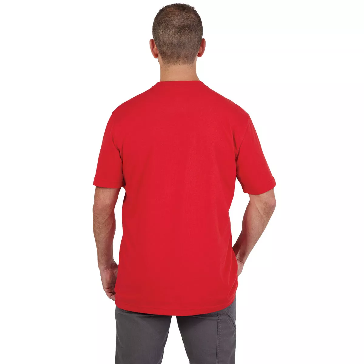 Milwaukee XL Red Short Sleeve Men's Heavy-Duty T-Shirt - photo 2