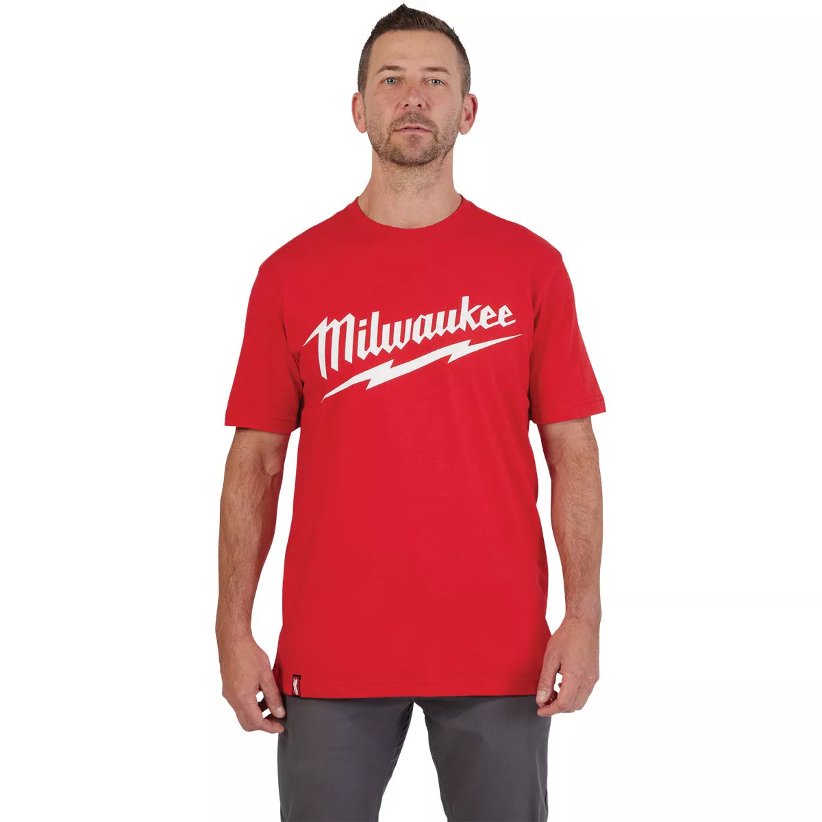 Milwaukee XL Red Short Sleeve Men's Heavy-Duty T-Shirt - photo 3