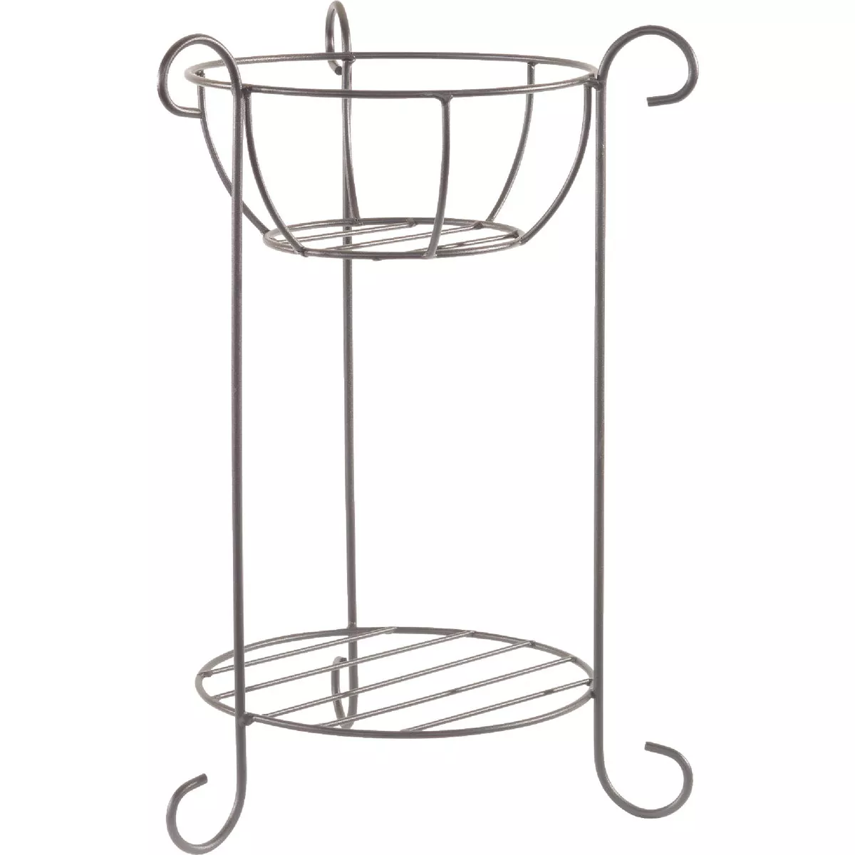 American Gardenworks 24 In. H. Black Powder Coated Steel Plant Stand